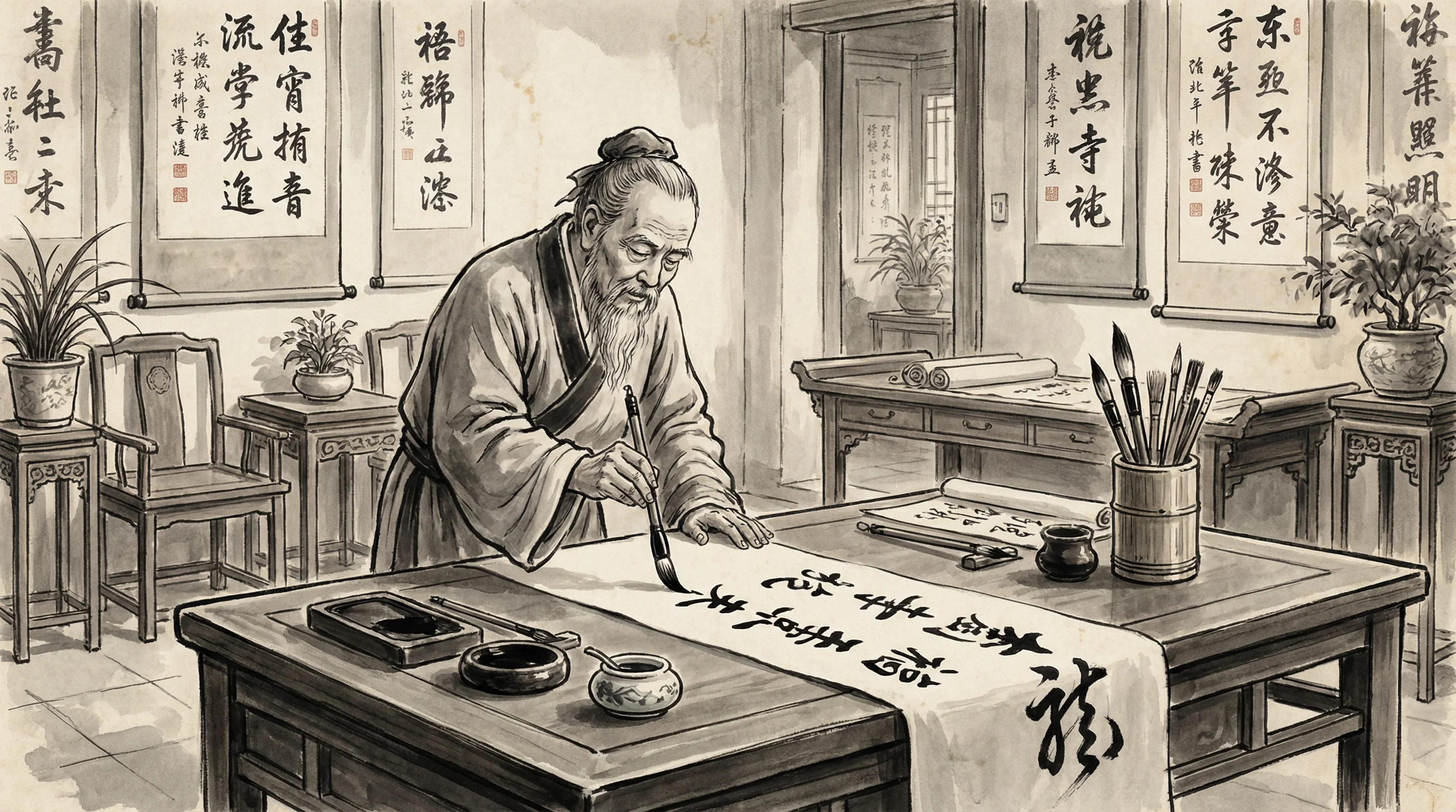 南宫体育书法气韵生动文化解读